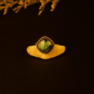 Shattuckite sterling silver ring – Endless Blue handcrafted ring with deep blue stone