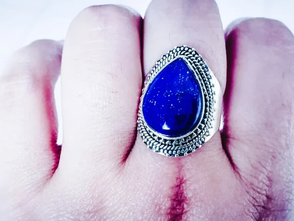 Sterling Silver Lapis Lazuli Ring - Image 7