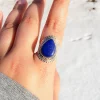 Sterling Silver Lapis Lazuli Ring - Image 8