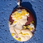 Timeless Elegance: Sterling Silver Cameo Pendant - Image 6