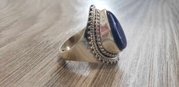 Sterling Silver Lapis Lazuli Ring - Image 2