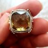 Sterling Silver Lemon Quartz Statement Ring - Image 2