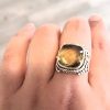 Sterling Silver Lemon Quartz Statement Ring - Image 5