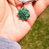 Natural Peridot Cluster Pendant in .925 Sterling Silver - Image 7