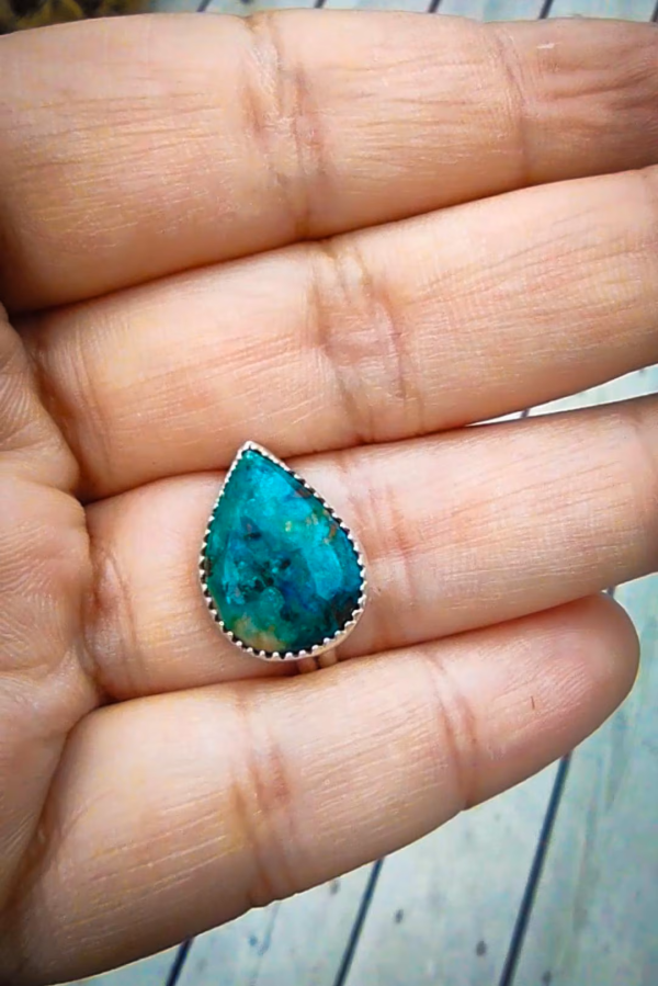 Enchanting Pear Shattuckite Ring - Image 4