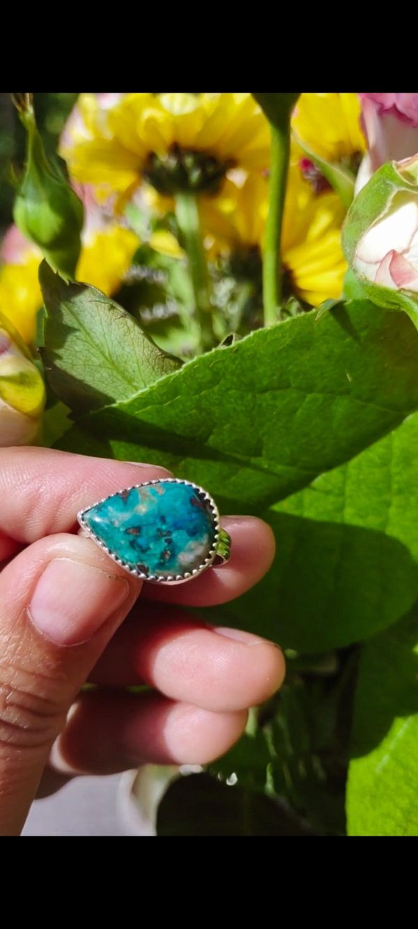 Enchanting Pear Shattuckite Ring - Image 7