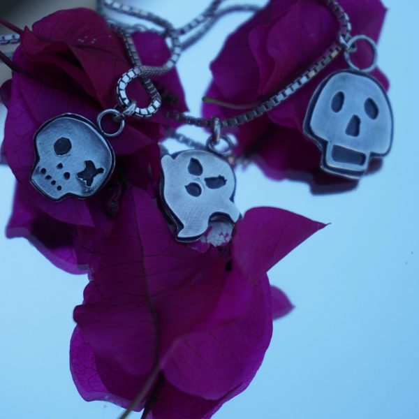 Sterling Silver Skull & Ghost Pendants - Image 2