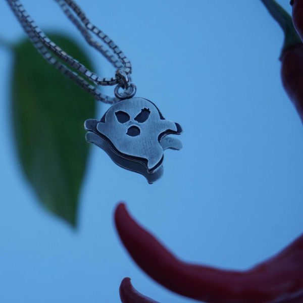 Sterling Silver Skull & Ghost Pendants - Image 7