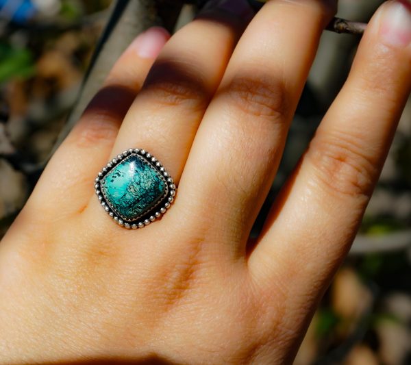 Whispers of the Earth-Shattuckite Sterling Silver Ring - Image 7