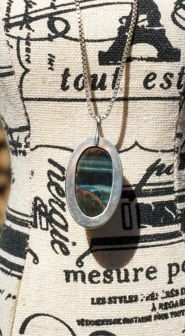 Aurora-Inspired Multi Tiger Eye Pendant - Image 5