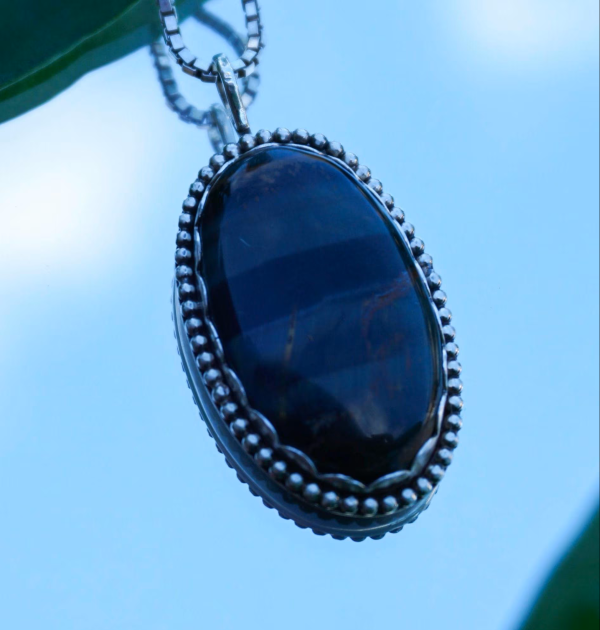 Aurora-Inspired Multi Tiger Eye Pendant - Image 3