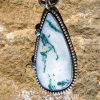 Tree Moss Agate Pendant – Sterling Silver - Image 8