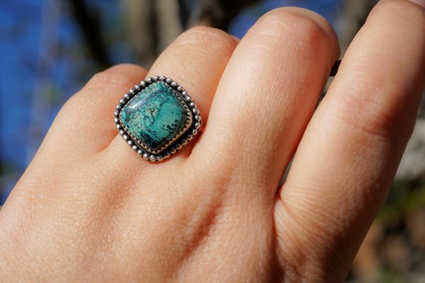 Whispers of the Earth-Shattuckite Sterling Silver Ring - Image 5