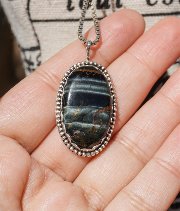 Aurora-Inspired Multi Tiger Eye Pendant - Image 2