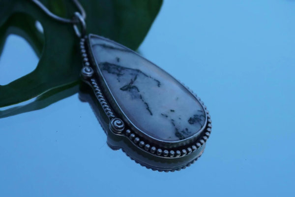 Tree Moss Agate Pendant – Sterling Silver - Image 7