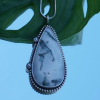 Tree Moss Agate Pendant – Sterling Silver - Image 3