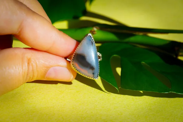 Enchanting Montana Agate Sterling Silver Ring - Image 2