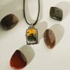 Bumblebee jasper pendant