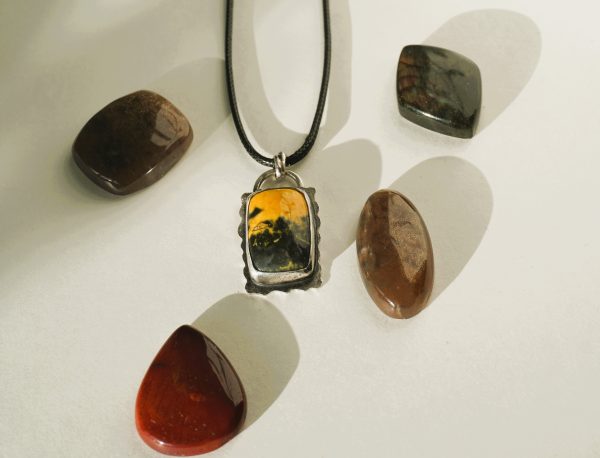 Bumblebee jasper pendant