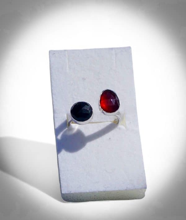 Dual Stone Hessonite Garnet & Golden Obsidian - Image 3